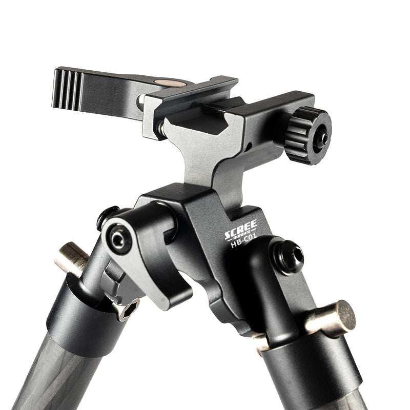 Scree Runner HO-BPC01 Carbon Fibre Bipod - Max H 260mm Min H 190mm Load Weight 10kg Total Weight 320g