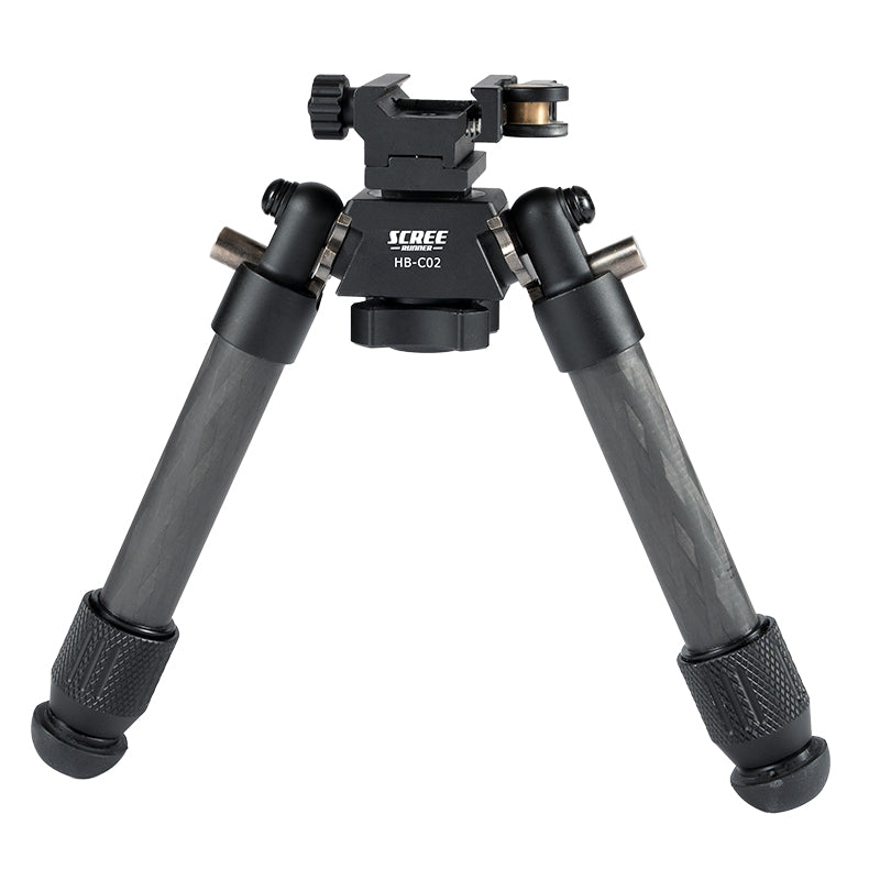 Scree Runner HO-BPC02 Carbon Fibre Bipod - Max H 240mm Min H 190mm Load Weight 15kg Total Weight 370g