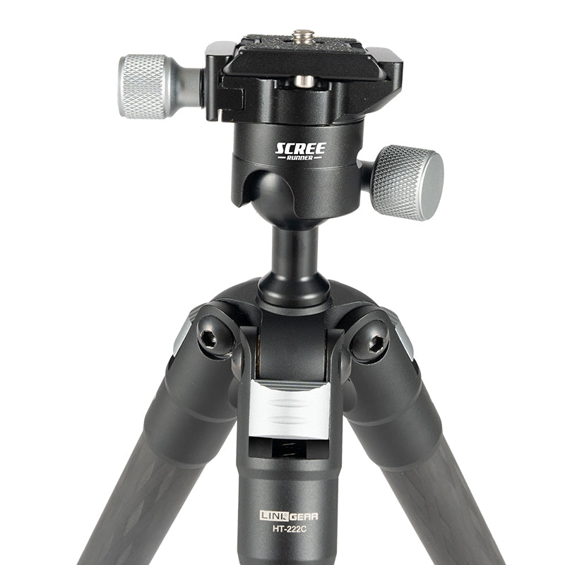 Scree Runner HO-TPC20 Carbon Fibre Tripod - Max H 760mm Min H 110mm Load Weight 5kg Weight 650g