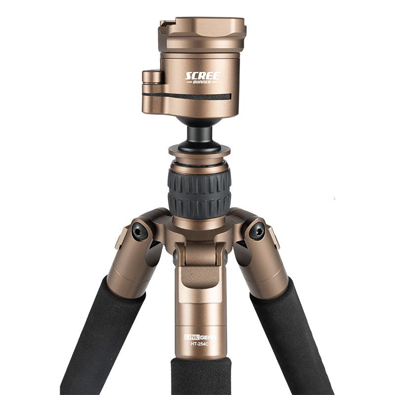 Scree Runner HO-TPC25 Carbon Fibre Tripod - Max H 1550mm Min H 215mm Load Weight 15kg Weight 1.29kg