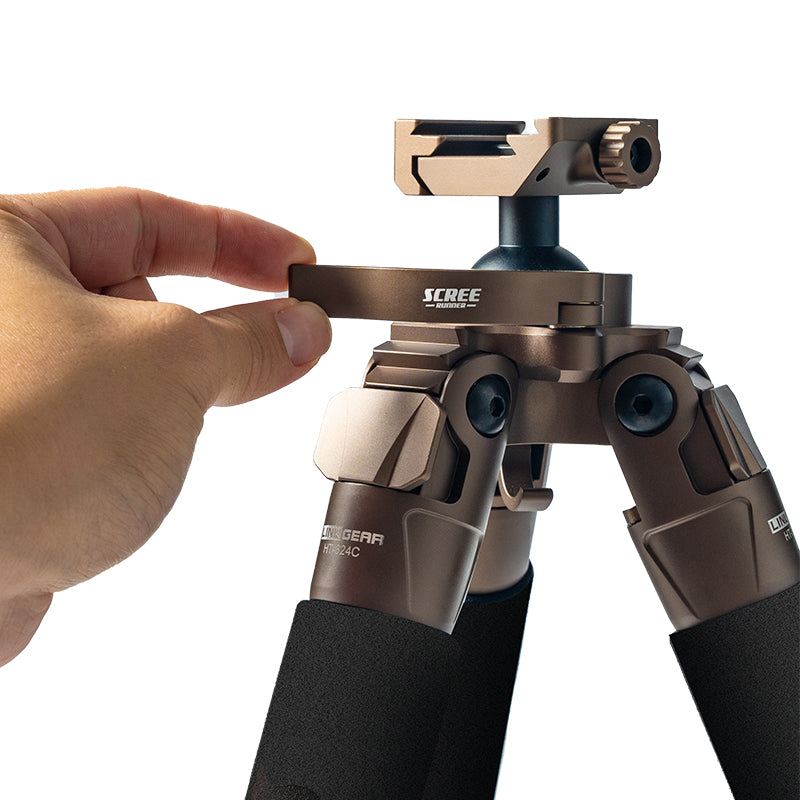 Scree Runner HO-TPC32 Carbon Fibre Tripod - Max H 1630mm Min H 162mm Load Weight 30kg Total Weight 1.66kg