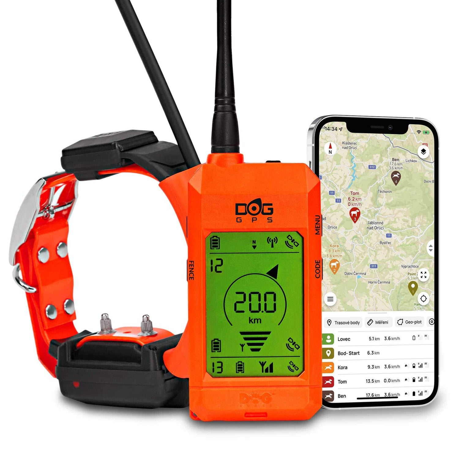 Dog Trace DOG GPS X30T Orange GPS Tracking & Training System - 1 Collar incl.