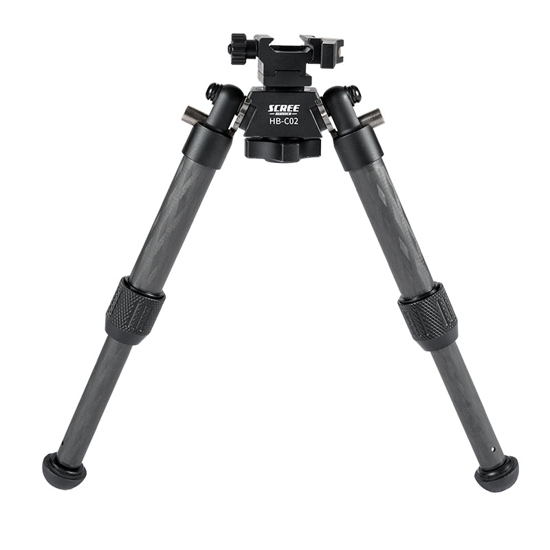 Scree Runner HO-BPC02 Carbon Fibre Bipod - Max H 240mm Min H 190mm Load Weight 15kg Total Weight 370g