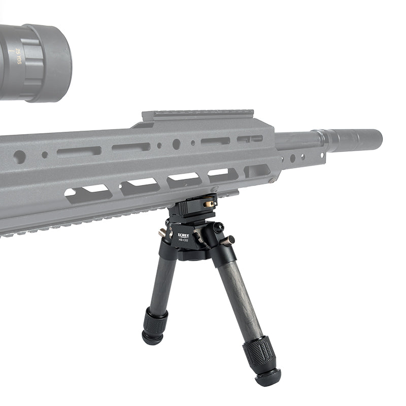 Scree Runner HO-BPC02 Carbon Fibre Bipod - Max H 240mm Min H 190mm Load Weight 15kg Total Weight 370g