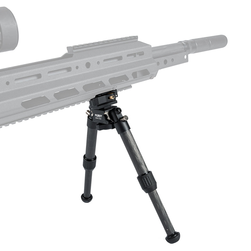 Scree Runner HO-BPC02 Carbon Fibre Bipod - Max H 240mm Min H 190mm Load Weight 15kg Total Weight 370g