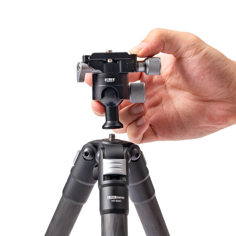 Scree Runner HO-TPC20 Carbon Fibre Tripod - Max H 760mm Min H 110mm Load Weight 5kg Weight 650g
