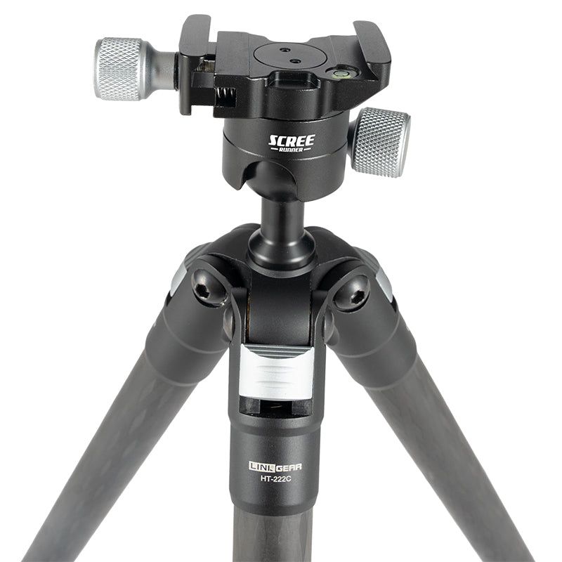 Scree Runner HO-TPC20 Carbon Fibre Tripod - Max H 760mm Min H 110mm Load Weight 5kg Weight 650g