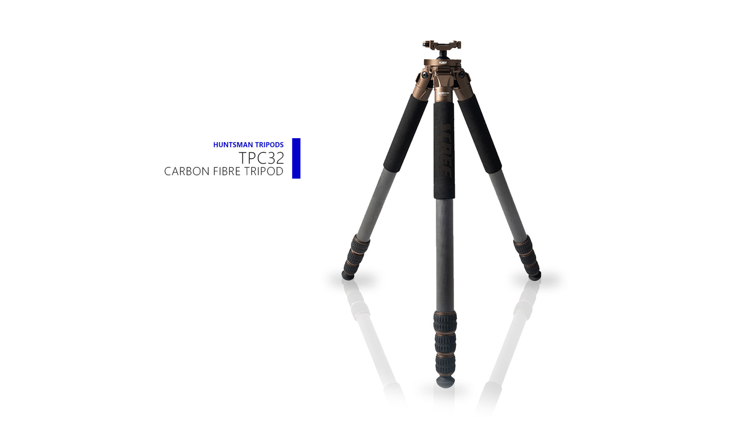 Scree Runner HO-TPC32 Carbon Fibre Tripod - Max H 1630mm Min H 162mm Load Weight 30kg Total Weight 1.66kg